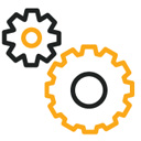 multiple gears icon